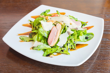 Salad breast smoked duck