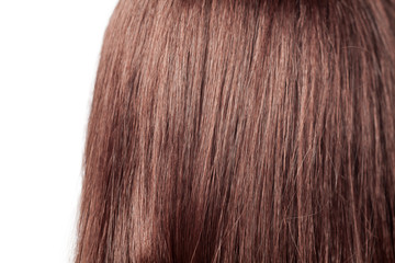 Fototapeta premium Close up of strait human hair