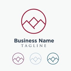 Mountain logo icon vector © plekenyikboy