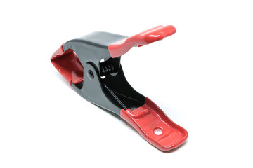 Steel Clamp white isolate Background 