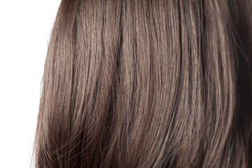 Close up of strait human hair