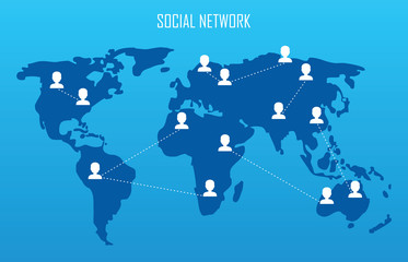 Social network concept.