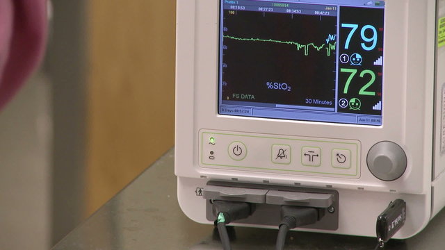 Computer monitor for vital signs