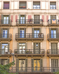 Typical residential building in Barcelona