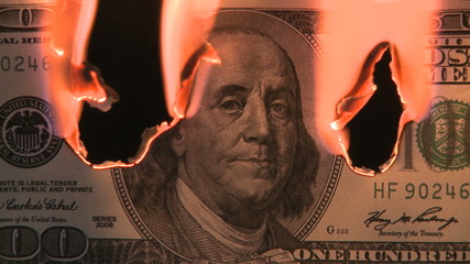Burning money