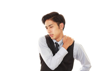 肩こりに悩む男性