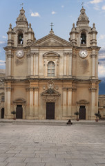 Facade of a church in Malta