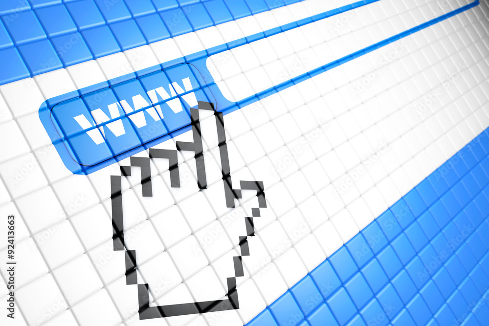 Aufkleber Computer screen with Contact Us Browser button