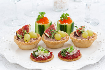 Assorted holiday mini appetizers