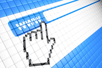 Computer screen with Contact Us Browser button