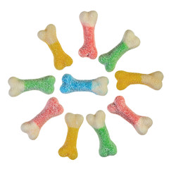 Candy bones in circle
