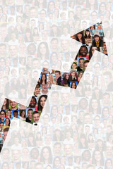Wachstum mit Erfolg Strategie Gewinn im Business Menschen People