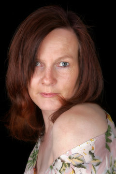 nackte Schulter