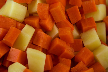 Diced Carrot and Potato