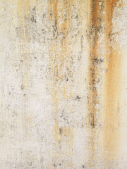 Grunge wall background with sags of rust