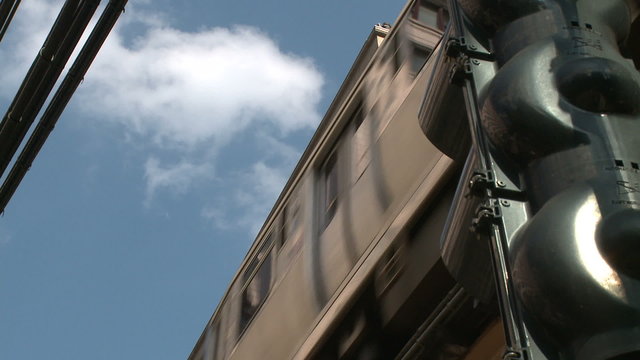 Low Angle shot of L train