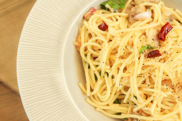 Spaghetti with clams
