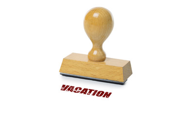 Vacation Rubber Stamp
