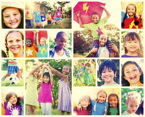 Children Family Enjoyment Playful Summer Casual Concept