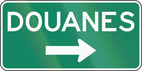 Customs To The Right in Canada