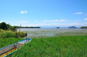 Fototapeta na wymiar 琵琶湖畔