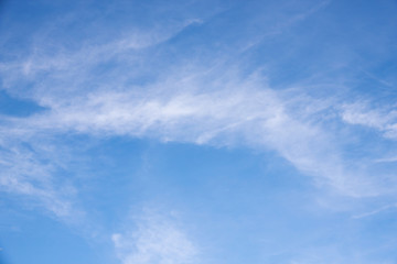 Beauty peaceful sky with white cloud