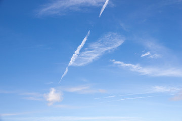Beauty peaceful sky with white cloud