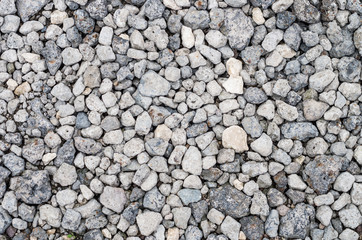 White and grey gravel background