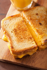 homemade grilled cheese sandwich for breakfast
