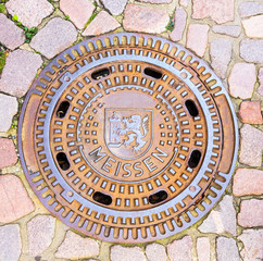 Meissen manhole covers, Saxony Germany