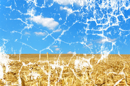 Texture di una collina rovinata e graffiata dal tempo