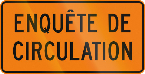 Traffic Survey in Canada