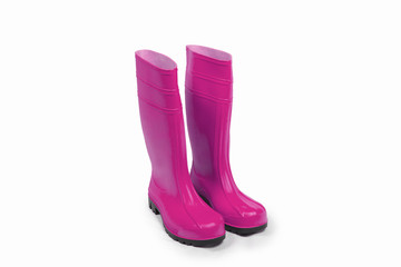 Gummistiefel pink Freisteller