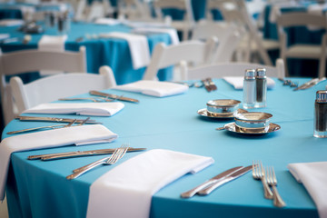 Blue Dinner Tables