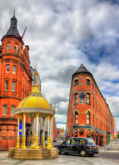 The Jaffe Memorial Fountain and Bittles Bar in Belfast - Norther