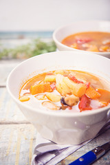 soup with mussels