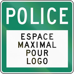 Fototapeta premium Police With Copy Space In Canada