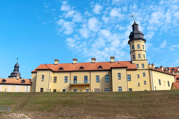 Medieval castle in Nesvizh, Republic of Belarus.