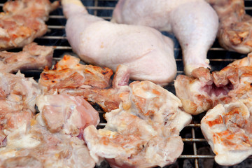 Chicken on the barbecue