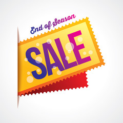 sale shopping background and label for business promotion