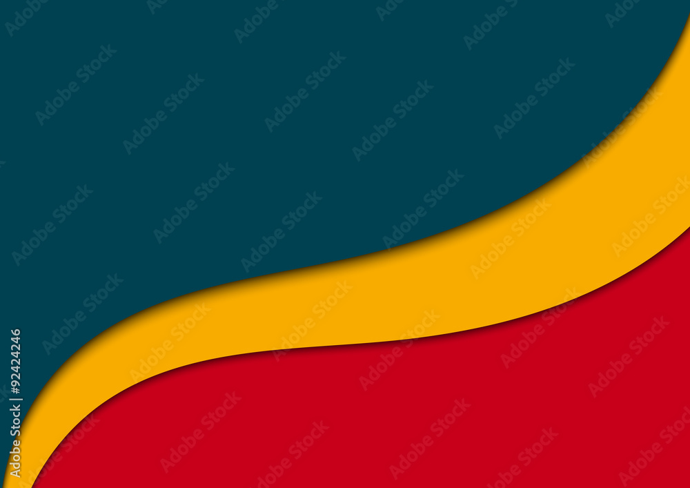Poster abstract vector background with colored waves