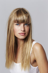Dazzling young woman in studio