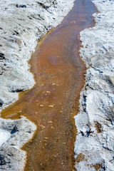 Salt and mud lake Baskunchak.