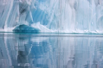 Tableaux ronds sur plexiglas Anti-reflet Cercle polaire Fond d& 39 iceberg