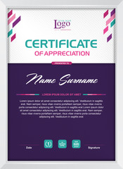 certificate template with clean and modern pattern,
Luxury golden,Qualification certificate blank template with elegant,Vector illustration 