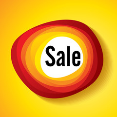 sale shopping background and label for business promotion