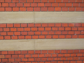 Obraz premium Backstein und Sandsteinwand