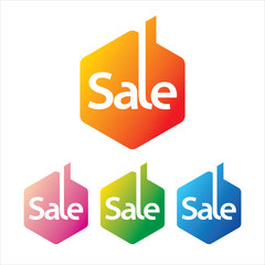 sale shopping background and label for business promotion