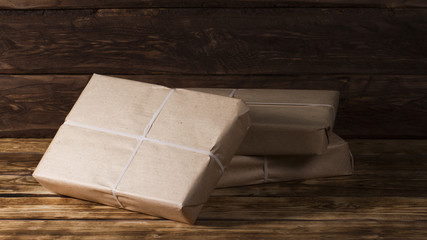  Mail on a wooden background