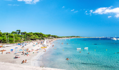 La plage de Las Salinas. Ibiza